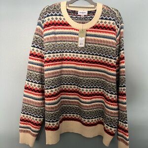 NWT Goodfellow & Co Fair Isle Crewneck Sweater
